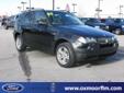 Â .
Â 
2005 BMW X3
$14426
Call 502-215-4303
Oxmoor Ford Lincoln
502-215-4303
100 Oxmoor Lande,
Louisville, Ky 40222
LOCAL TRADE! CLEAN Carfax Report, panorama glass roof, Leather Seats, Steering mounted audio and cruise controls, World-class engine, nimble