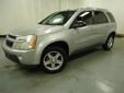 Price: $7984
Make: Chevrolet
Model: Equinox
Color: Galaxy Silver Metallic
Year: 2005
Mileage: 131927
Equinox LT, AWD, 6-Way Power Driver Seat Adjuster, 17" Alloy wheels, CLEAN CAR FAX, Leather Seating Surfaces, Tilt-Sliding Sunroof with Express-Open, and