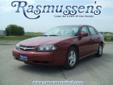 .
2005 Chevrolet Impala
$6000
Call 800-732-1310
Rasmussen Ford
800-732-1310
1620 North Lake Avenue,
Storm Lake, IA 50588
Rasmussen Ford is honored to present a wonderful example of pure vehicle design... this 2005 Chevrolet Impala LS only has 141,183