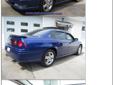 Click here for finance approval
Â Â Â Â Â Â 
2005 Chevrolet Impala SS Supercharged
Interval Wipers
Power Windows
Power Drivers Seat
Compass
Alloy Wheels
Stereo Control in Steering
Map Lights
Tilt Steering Wheel
Handles nicely with Automatic transmission.
Has 6