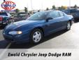Ewald Chrysler-Jeep-Dodge
6319 South 108th st., Â  Franklin, WI, US -53132Â  -- 877-502-9078
2005 Chevrolet Monte Carlo LT
Low mileage
Price: $ 11,995
Call for a free Autocheck 
877-502-9078
About Us:
Â 
With a consistent supply of high quality new and