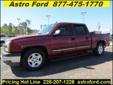 .
2005 Chevrolet Silverado 1500
$13700
Call (228) 207-9806 ext. 309
Astro Ford
(228) 207-9806 ext. 309
10350 Automall Parkway,
D'Iberville, MS 39540
Front driver and passenger airbags and ABS keep you and your family safe. AWD gives you confident reliable