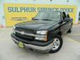 Â .
Â 
2005 Chevrolet Silverado 1500 LS
$9900
Call (903) 225-2865 ext. 30
Sulphur Springs Dodge
(903) 225-2865 ext. 30
1505 WIndustrial Blvd,
Sulphur Springs, TX 75482
This excellent specimen hails from beautiful Nevada, Texas, a town with a long and
