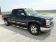 .
2005 Chevrolet Silverado Extended Cab 4X4 Z-71
$16995
Call (712) 622-4000
Loess Hills Harley-Davidson
(712) 622-4000
57408 190th Street,
Loess Hills Harley-Davidson, IA 51561
**Rock Solid 2005 Chevy Silverado Ext. Cab 4x4 Z-71 With just 54K