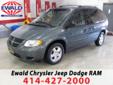 Ewald Chrysler-Jeep-Dodge
6319 South 108th st., Franklin, Wisconsin 53132 -- 877-502-9078
2005 Dodge Caravan SXT Pre-Owned
877-502-9078
Price: $7,906
Call for financing
Click Here to View All Photos (12)
Call for a free Autocheck
Description:
Â 
Clean
