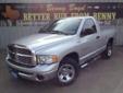 Â .
Â 
2005 Dodge Ram 1500
$11777
Call (855) 417-2309 ext. 31
Benny Boyd CDJ
(855) 417-2309 ext. 31
You Will Save Thousands....,
Lampasas, TX 76550
Easy to use Steering Wheel Controls. Smooth Automatic Transmission. Chrome Assist Steps for easy Access.