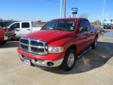 Orr Honda
4602 St. Michael Dr., Texarkana, Texas 75503 -- 903-276-4417
2005 Dodge Ram 1500 SLT Pre-Owned
903-276-4417
Price: $13,774
Ask About our Financing Options!
Click Here to View All Photos (26)
Ask About our Financing Options!
Description:
Â 
This