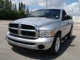Florida Fine Cars
2005 DODGE RAM 1500 SLT 2WD Pre-Owned
Transmission
Automatic
Price
$9,599
Year
2005
Mileage
85687
Body type
Truck
Condition
Used
VIN
1D7HA16D05J648431
Stock No
50925
Make
DODGE
Model
RAM 1500
Trim
SLT 2WD
Engine
8 Cyl.
Exterior Color