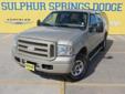 Â .
Â 
2005 Ford Excursion Limited
$17580
Call (903) 225-2865 ext. 74
Sulphur Springs Dodge
(903) 225-2865 ext. 74
1505 WIndustrial Blvd,
Sulphur Springs, TX 75482
Sulphur Springs Dodge is honored to present a wonderful example of pure vehicle design...