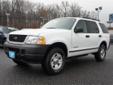 Plaza Ford
1701 Bel Air Rd, Belair, Maryland 21014 -- 888-860-2003
2005 Ford Explorer XLS 4X4 Pre-Owned
888-860-2003
Price: $10,996
Click Here to View All Photos (21)
Description:
Â 
4WD, CLEAN AUTOCHECK REPORT, FULL SAFTY INSPECTION CHECK, and LOW LOW