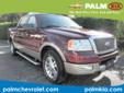 Palm Chevrolet Kia
2300 S.W. College Rd., Ocala, Florida 34474 -- 888-584-9603
2005 Ford F-150 Lariat Pre-Owned
888-584-9603
Price: $11,250
Hassle Free / Haggle Free Pricing!
Click Here to View All Photos (12)
The Best Price First. Fast & Easy!