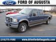 Steven Ford of Augusta
We Do Not Allow Unhappy Customers!
Â 
2005 Ford F-250 Super Duty ( Click here to inquire about this vehicle )
Â 
If you have any questions about this vehicle, please call
Ask For Brad or Kyle 888-409-4431
OR
Click here to inquire