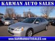 Karman Auto Sales 1418 Middlesex St, Â  Lowell, MA, US 01851Â  -- 978-459-7307
2005 Honda Accord EX V-6
Price: $ 12,977
Click here to inquire about this vehicle 978-459-7307
Â 
Vehicle Information:
Karman Auto Sales 
Click here to inquire about this vehicle