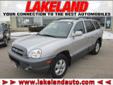 Lakeland
4000 N. Frontage Rd, Â  Sheboygan, WI, US -53081Â  -- 877-512-7159
2005 Hyundai Santa Fe GLS
Low mileage
Price: $ 10,990
Check out our entire inventory 
877-512-7159
About Us:
Â 
Lakeland Automotive in Sheboygan, WI treats the needs of each