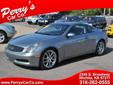 Perry's Car Company
Phone: 316â262â0555
2348 South Broadway
Wichita, KS
We have financing available!!!!!
2005 Infiniti G35
Price: $16999
Year:
2005
VIN:
JNKCV54E75M427594
Make:
Infiniti
Mileage:
80310
Model:
G35
Transmision:
Automatic
Body:
Coupe