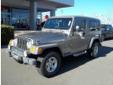 Platinum Chevrolet In Santa Rosa
2005 Jeep Wrangler 2dr Unlimited LWB Â Â Â Â Â  Low mileage Â Â Â Â Â Â Â Â Price: $ 15,995
Platinum Chevrolet offers a great selection of new Santa Rosa Chevrolet Cars and Petaluma Chevy Trucks as well as affordable GM Certified Used