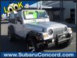 Subaru Concord
853 Concord Parkway S, Concord, North Carolina 28027 -- 866-985-4555
2005 Jeep Wrangler 4x4 SUV Pre-Owned
866-985-4555
Price: $16,673
Free Car Fax Report on our website! Convenient Location!
Click Here to View All Photos (43)
Free Car Fax