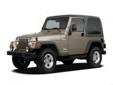 Germain Auto Advantage
Have a question about this vehicle?
Call Leo Williams on 239-829-4220
Click Here to View All Photos (5)
2005 Jeep Wrangler X Pre-Owned
Price: $17,999
Price: $17,999
Condition: Used
Stock No: T1082
Exterior Color: GRN
VIN: