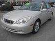Bruce Cavenaugh's Automart
Lowest Prices in Town!!!
2005 Lexus Es 330 ( Click here to inquire about this vehicle )
Asking Price $ 14,900.00
If you have any questions about this vehicle, please call
Internet Department
910-399-3480
OR
Click here to inquire