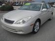 Bruce Cavenaugh's Automart
Bruce Cavenaugh's Automart
Asking Price: $14,900
Free AutoCheck!!!
Contact Internet Department at 910-399-3480 for more information!
Click on any image to get more details
2005 Lexus Es 330 ( Click here to inquire about this