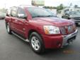 2005 Nissan Armada SE 2WD - $225
Abs Brakes,Adjustable Foot Pedals,Air Conditioning,Alloy Wheels,Am/Fm Radio,Automatic Headlights,Cargo Area Tiedowns,Cargo Net,Cd Changer,Cd Player,Child Safety Door Locks,Cruise Control,Deep Tinted Glass,Driver