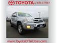 Summit Auto Group Northwest
Call Now: (888) 219 - 5831
2005 Toyota 4Runner
Â Â Â  
Vehicle Comments:
Pricing after all Manufacturer Rebates and Dealer discounts.Â  Pricing excludes applicable tax, title and $150.00 document fee.Â  Financing available with