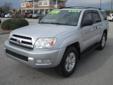 Bruce Cavenaugh's Automart
Free AutoCheck!!!
2005 Toyota 4runner Sr5/sport Edition ( Click here to inquire about this vehicle )
Asking Price $ 17,500.00
If you have any questions about this vehicle, please call
Internet Department
910-399-3480
OR
Click