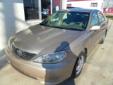 Â .
Â 
2005 Toyota Camry
$9595
Call
Hammond Autoplex
2810 W. Church St.,
Hammond, LA 70401
This 2005 Toyota Camry 4dr XLE Sedan features a 2.4L L4 FI DOHC 16V 4cyl Gasoline engine. It is equipped with a 5 Speed Automatic transmission. The vehicle is TAN