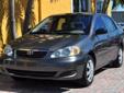 Florida Fine Cars
2005 TOYOTA COROLLA CE Pre-Owned
$7,999
CALL - 877-804-6162
(VEHICLE PRICE DOES NOT INCLUDE TAX, TITLE AND LICENSE)
Transmission
Automatic
Stock No
11701
Mileage
88326
Body type
Sedan
Model
COROLLA
VIN
1NXBR32E35Z460306
Trim
CE
Year