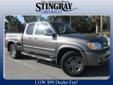 Stingray Chevrolet
2005 Toyota Tundra AccessCab V8 SR5 Stepside Pre-Owned
Transmission
5-Speed A/T
Mileage
62753
Price
$14,115
Exterior Color
SILVER SKY METALLIC
VIN
5TBRT34135S469650
Trim
AccessCab V8 SR5 Stepside
Make
Toyota
Model
Tundra
Engine
287L 8
