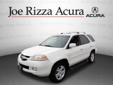 Joe Rizza Acura
8150 W 159th St , Â  Orland Park, IL, US -60462Â  -- 877-849-9788
2006 Acura MDX Touring
Price: $ 17,790
Ask for a free AutoCheck report. 
877-849-9788
About Us:
Â 
Thank you for visiting Joe Rizza Acura's virtual showroom,