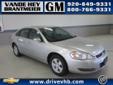 Â .
Â 
2006 Chevrolet Impala
$8986
Call (920) 482-6244 ext. 207
Vande Hey Brantmeier Chevrolet Pontiac Buick
(920) 482-6244 ext. 207
614 North Madison,
Chilton, WI 53014
For more than 50 years, Impala has delivered proven excellence in a sedan millions have