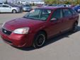 Â .
Â 
2006 Chevrolet Malibu Maxx Maxx LT Wagon
$8850
Call
This 2006 Chevrolet Malibu Maxx 5dr Maxx LT Wagon features a 3.5L V6 SFI 6cyl Gasoline engine. It is equipped with a 4 Speed Automatic transmission. The vehicle is Sport Red Metallic with a Cashmere