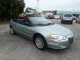 2006 Chrysler Sebring Conv 2dr Touring
Exterior Green. Interior.
118,493 Miles.
2 doors
Front Wheel Drive
Coupe
Contact Ideal Used Cars, Inc 239-337-0039
2733 Fowler St, Fort Myers, FL, 33901
Vehicle Description
7BCNOT ix9DJT fhj1RS gr9NOW