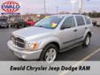 Ewald Chrysler-Jeep-Dodge
6319 South 108th st., Franklin, Wisconsin 53132 -- 877-502-9078
2006 Dodge Durango SLT Pre-Owned
877-502-9078
Price: $12,995
Call for financing
Click Here to View All Photos (16)
Call for a free Autocheck
Â 
Contact Information: