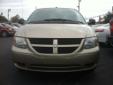 2006 Dodge Grand Caravan Gold with Grey Cloth Interior
Power Windows and Locks, Power Seats, Dual Sliding Doors, Third Row Seating, Front and Rear Climate Control,
AM/FM Stereo CD and Alloy Wheels
This Dodge has LOW MILES and runs EXCELLENT!!
Competitive