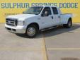 Â .
Â 
2006 Ford Super Duty F-350 DRW XLT
$24980
Call (903) 225-2865 ext. 61
Sulphur Springs Dodge
(903) 225-2865 ext. 61
1505 WIndustrial Blvd,
Sulphur Springs, TX 75482
this truck has been exceptionally well maintained both inside and out. Both front