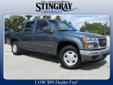 Stingray Chevrolet
2002 N. Frontage Road, Plant City, Florida 33563 -- 800-575-5123
2006 GMC Canyon Crew Cab 126.0 WB 2WD SLT Pre-Owned
800-575-5123
Price: $10,350
Home of the Low $99.00 dealer fee. Why pay more?
Click Here to View All Photos (16)
Home of