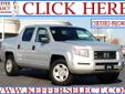 Keffer Mitsubishi
13517 Statesville Rd., Huntersville, North Carolina 28078 -- 888-629-0632
2006 Honda Ridgeline RT Pre-Owned
888-629-0632
Price: $15,986
Call and Schedule a Test Drive Today!
Click Here to View All Photos (17)
Call and Schedule a Test