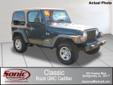 Classic Cadillac Buick
Montgomery, AL
334-546-2947
2006 JEEP Wrangler 2dr X
Local Trade In 2006 Jeep Wrangler 4x4! Guaranteed Clean CarFax! Equipped with Dual Airbags, Power Steering, Folding Rear Seats, Convertible Top, Skid Plates and Much more! Sonic