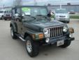 Bob Luegers Motors
Have a question about this vehicle?
Call our Internet Dept at 866-737-4795
Click Here to View All Photos (20)
WRANGLER X 4X4 * NON-SMOKER * LOW MILES * SUPER CLEAN * SOFT TOP * Vehicle features: chrome wheels tube steps trailer hitch