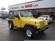 Germain Toyota of Naples
Have a question about this vehicle?
Call Giovanni Blasi or Vernon West on 239-567-9969
Click Here to View All Photos (37)
2006 Jeep Wrangler X Pre-Owned
Price: $17,999
Exterior Color: Solar Yellow
Engine: 4 L
Body type: