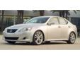 2006 Lexus IS 350 Base - $12,656
Cashmere Leather. Offering you noise protection. Smooth sailing switchgear. Come take a look at the deal we have on this beautiful 2006 Lexus IS. J.D. Power and Associates gave the 2006 IS 5 out of 5 Power Circles for
