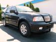 Â .
Â 
2006 Lincoln Navigator
$16980
Call 5096621551
Apple Valley Honda
5096621551
154 Easy Street,
Wenatchee, WA 98801
Escape to a state of luxury in this 2006 Lincoln Navigator Limited Edition. Leather interior, dual power seats, power folding 3rd row