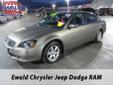 Ewald Chrysler-Jeep-Dodge
6319 South 108th st., Â  Franklin, WI, US -53132Â  -- 877-502-9078
2006 Nissan Altima 2.5 SL
Low mileage
Price: $ 11,995
Call for a free Autocheck 
877-502-9078
About Us:
Â 
With a consistent supply of high quality new and pre-owned