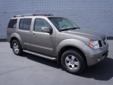 Price: $13000
Make: Nissan
Model: Pathfinder
Color: Brown
Year: 2006
Mileage: 113455
4WD. Get ready to ENJOY! Hey! Look right here! Creampuff! This attractive 2006 Nissan Pathfinder is not going to disappoint. There you have it, short and sweet! This SUV