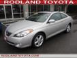 .
2006 Toyota Camry Solara SLE V6 Auto
$16289
Call (425) 344-3297
Rodland Toyota
(425) 344-3297
7125 Evergreen Way,
Everett, WA 98203
RARE HARD to FIND! 3.3L V6 ENGINE, SLE COUPE with VERY LOW MILES. LEATHER with HEATED POWER SEATS, SUN ROOF, and ALLOY