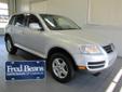 Fred Beans Nissan of Limerick
55 Auto Park Boulevard, Â  Limerick, PA, US -19468Â  -- 888-550-3148
2006 Volkswagen Touareg V6
Price: $ 14,500
Click here for finance approval 
888-550-3148
Â 
Contact Information:
Â 
Vehicle Information:
Â 
Fred Beans Nissan of