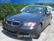 Â .
Â 
2007 BMW 3 Series
$17495
Call 757-461-5040
The Auto Connection
757-461-5040
6401 E. Virgina Beach Blvd.,
Norfolk, VA 23502
LOADED LUXURY COSTS LESS with this ONE OWNER, CLEAN CARFAX, WAY ABOVE AVERAGE RETAIL BOOK All-Wheel Drive 2007 BMW 328i sedan,