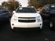 2007 Chevrolet Equinox LT White with Grey Cloth Interior
Power Windows and Locks, Power Seats, AM/FM Stereo CD with Steering Wheel Controls, Climate Control Cruise, Tilt, Four-Wheel Drive, OnStar and Chrome Alloy Wheels
This Chevy SUV is in EXCELLENT
